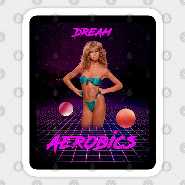 Dream Aerobics Sticker by VHS Neon Dreams